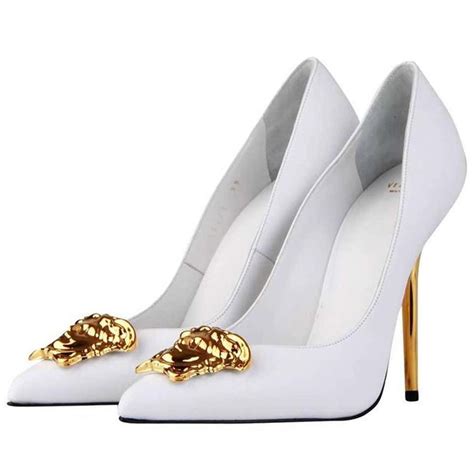 cheap white versace shoes|white versace heels.